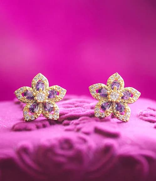 Rapunzel Flower Mini Earrings