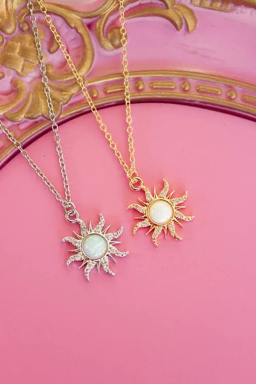 Rapunzel White Sun Necklace