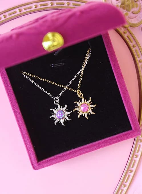 Rapunzel Purple Sun Necklace
