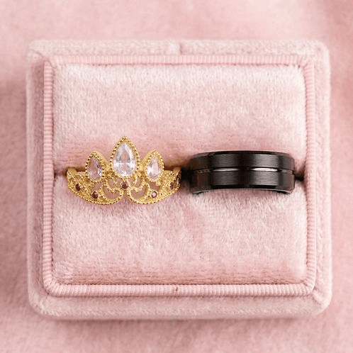 Rapunzel & Eugene Couple Bands Rings