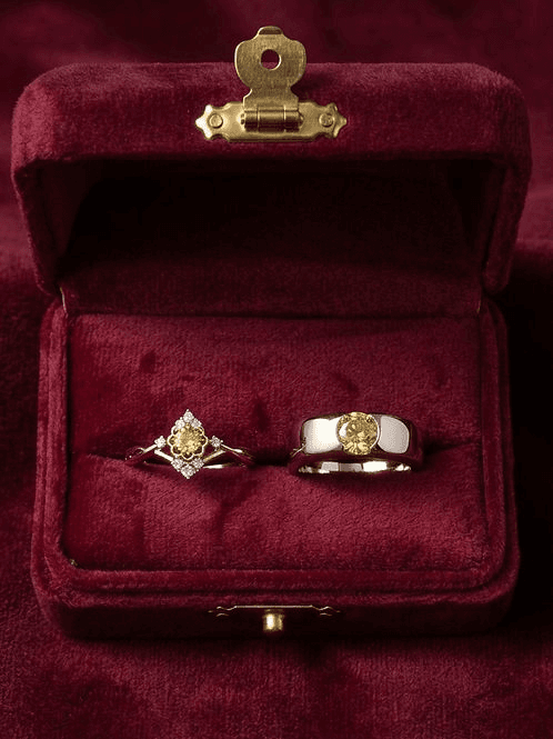 Beauty & Beast Yellow Rings