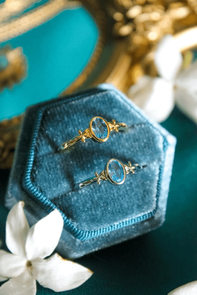 18K Gold Plated Jasmine Crown Ring