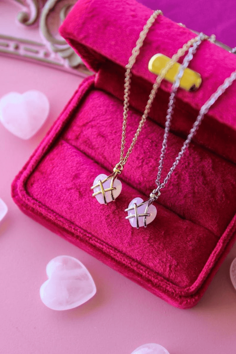 Barbie Diamond Castle Heart Necklace